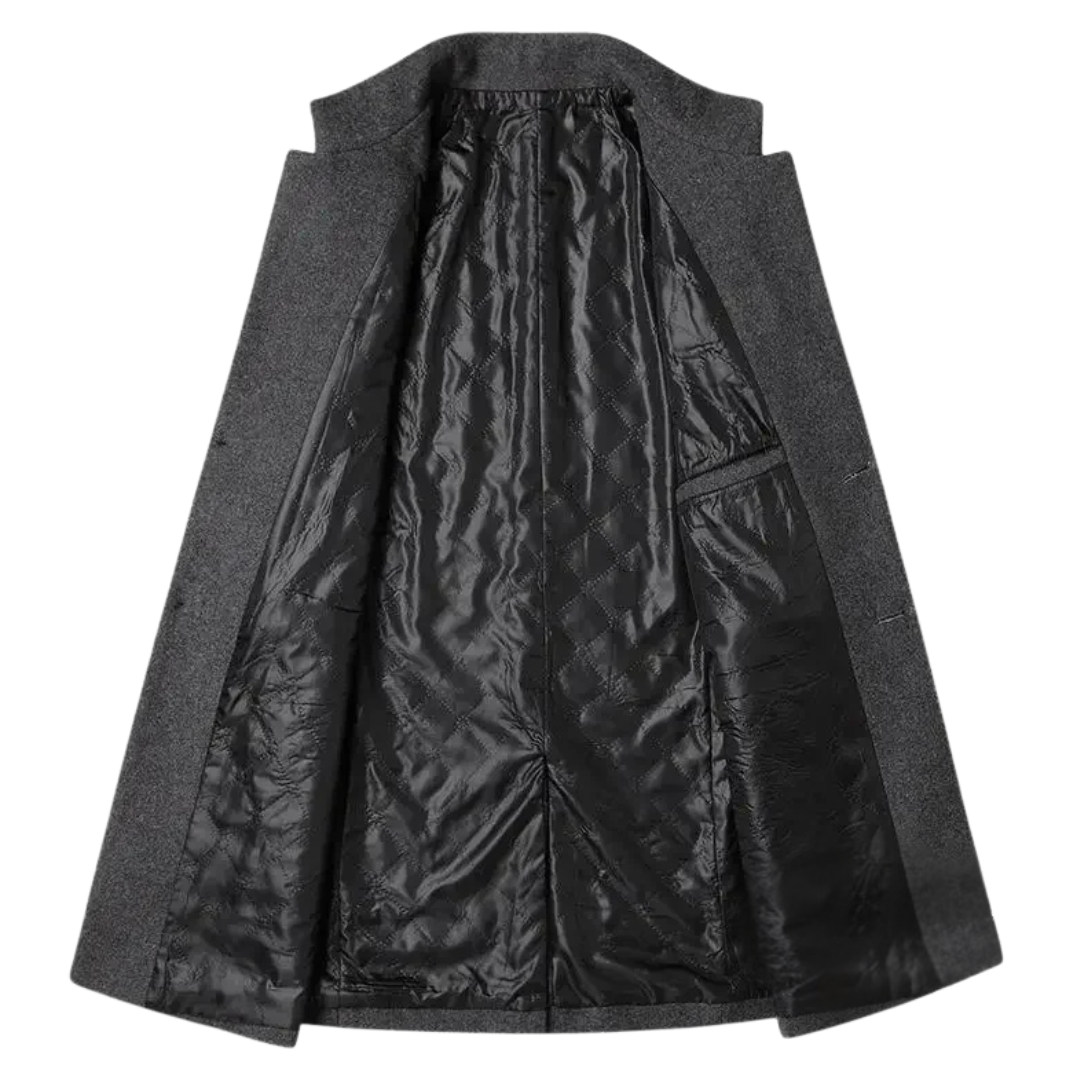 VivienneStyle® | Men's Cashmere-Wool Trench Coat