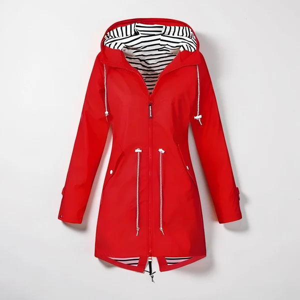 VIVIENNE – Hooded Rain Jacket with Zipper