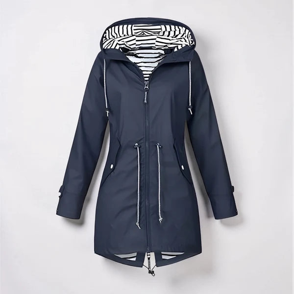 VIVIENNE – Hooded Rain Jacket with Zipper