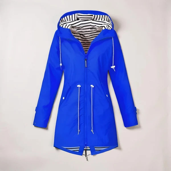 VIVIENNE – Hooded Rain Jacket with Zipper