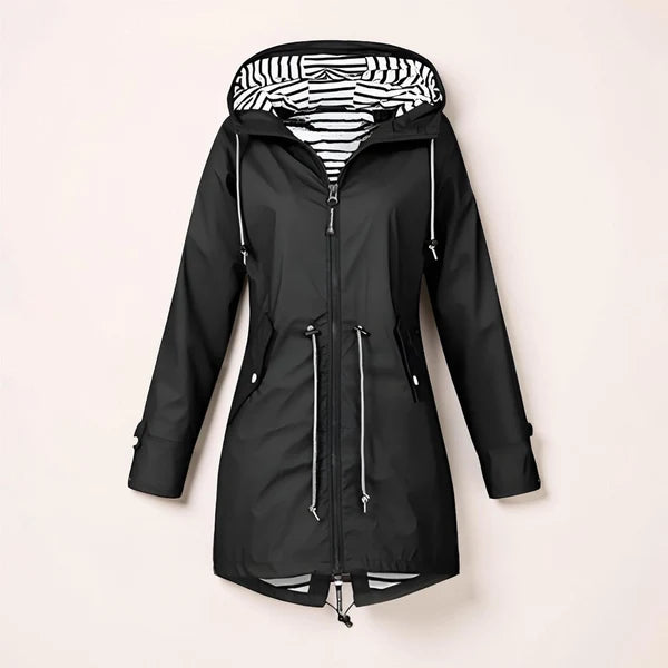 VIVIENNE – Hooded Rain Jacket with Zipper