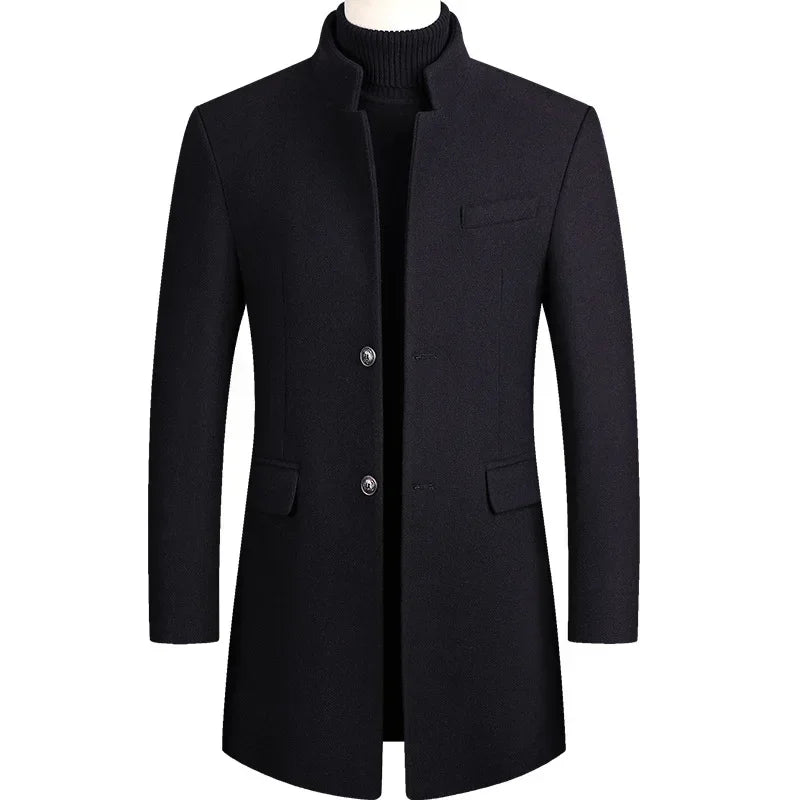 VivienneStyle® | Men's Cashmere-Wool Trench Coat