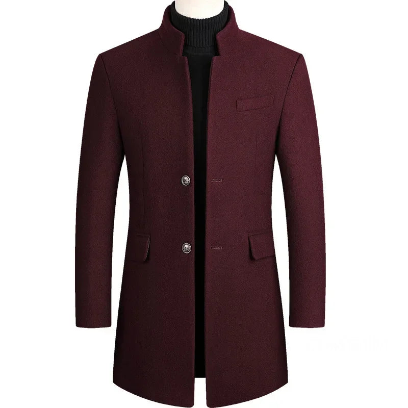 VivienneStyle® | Men's Cashmere-Wool Trench Coat