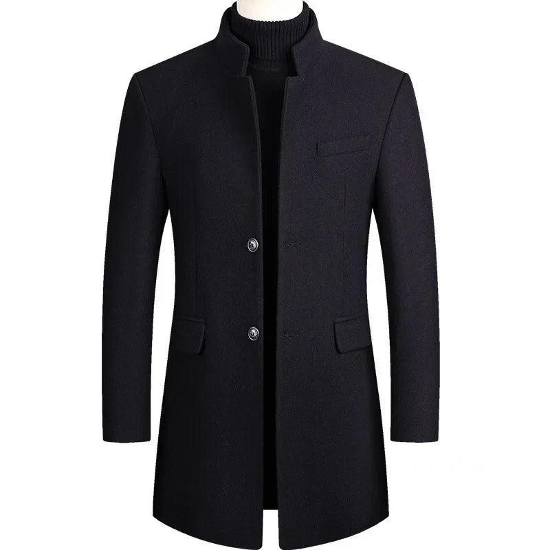 VivienneStyle® | Men's Cashmere-Wool Trench Coat
