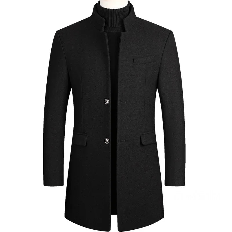 VivienneStyle® | Men's Cashmere-Wool Trench Coat