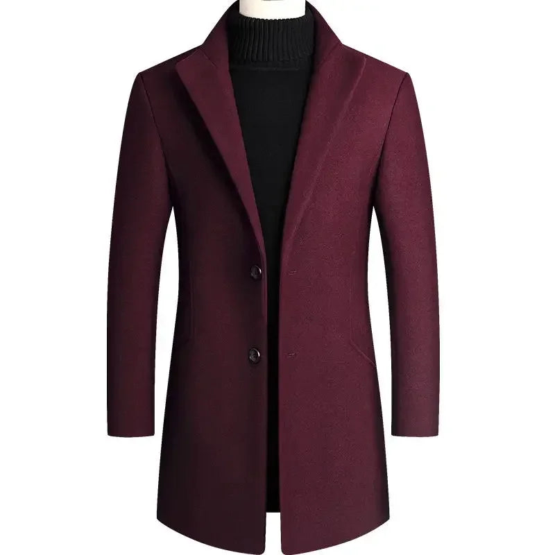 VivienneStyle® | Men's Cashmere-Wool Trench Coat