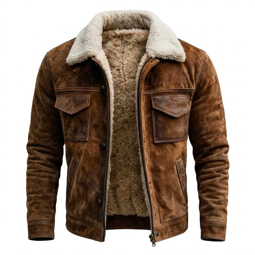 Sherpa Leather Jacket