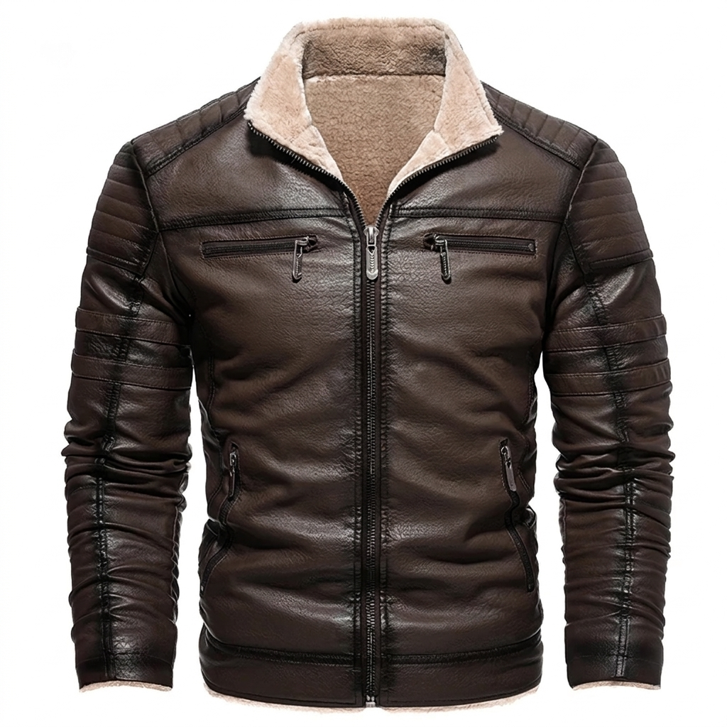 Winter Leather Jacket, detail