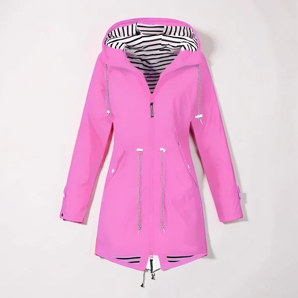 VIVIENNE – Hooded Rain Jacket with Zipper