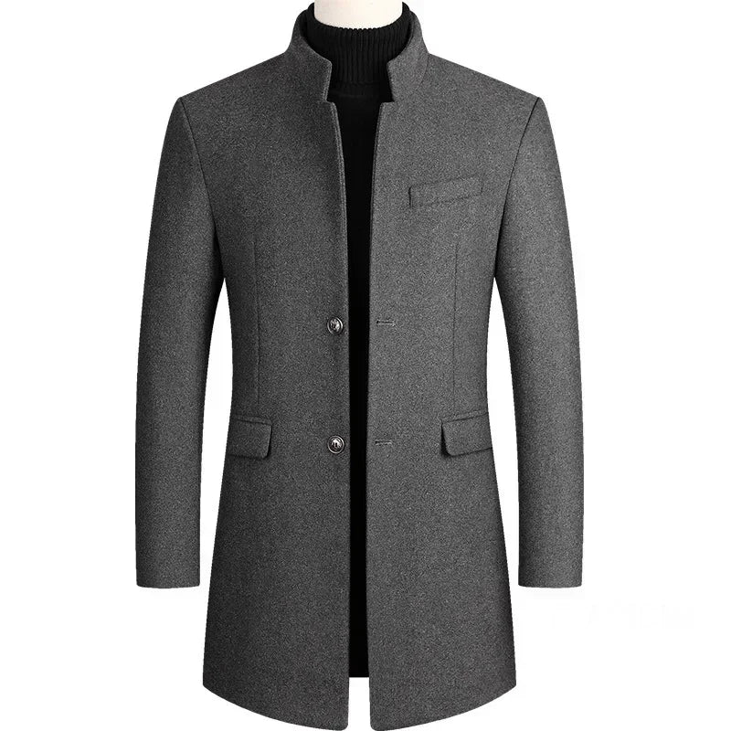 VivienneStyle® | Men's Cashmere-Wool Trench Coat