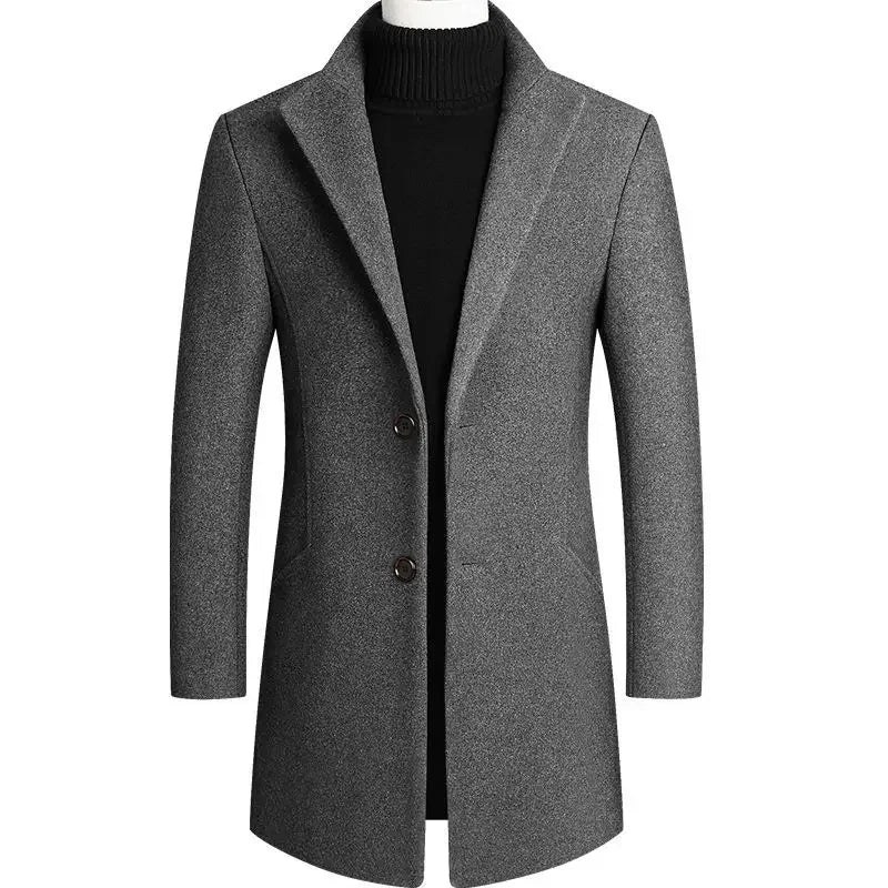 VivienneStyle® | Men's Cashmere-Wool Trench Coat